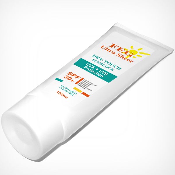 Hot sale FEG Ultra sheer Sunscreen  UVA+UVB Protection SPF30+ 100ml