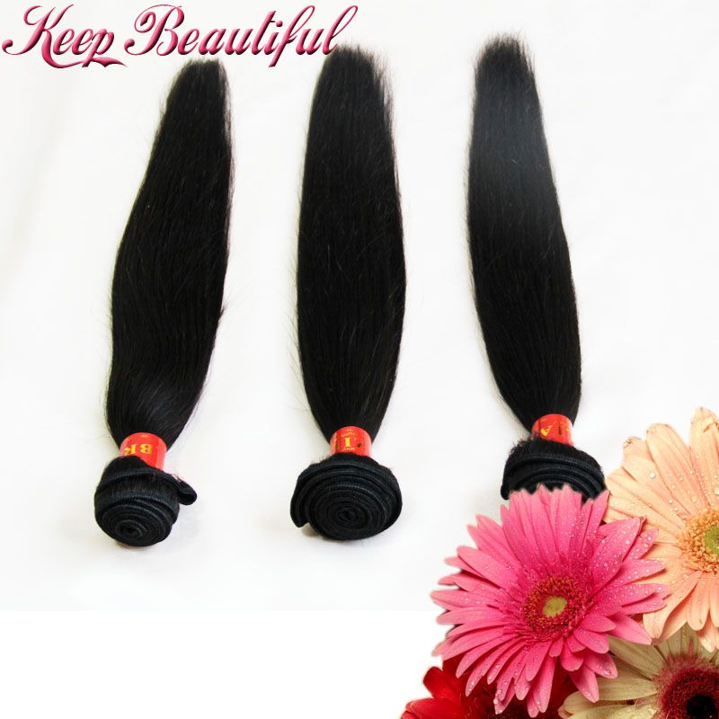 100% Unprocessed Natural Straight Brazlian Virgin Human Hair 3pcs Hair Bundles