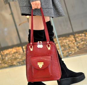 women's handbag women's backpack genuine leather tote bag fashion handbag shoulder bag with lock