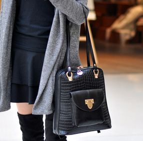 women's handbag women's backpack genuine leather tote bag fashion handbag shoulder bag with lock
