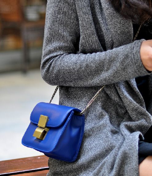 women's handbag PU leather shoulder bag mini crossbody bag with foldover lock closure