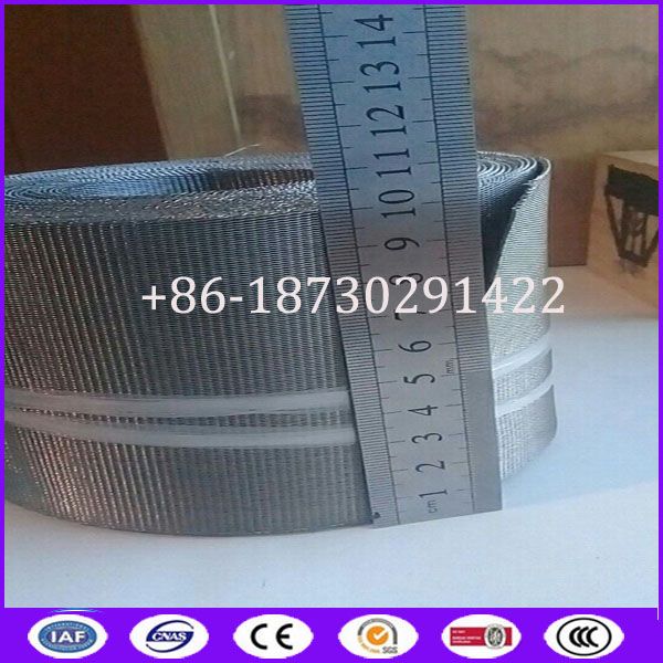China 260X40 mesh 127mm Automatic Continous Belt Screen Filter Mesh with Fine filtration