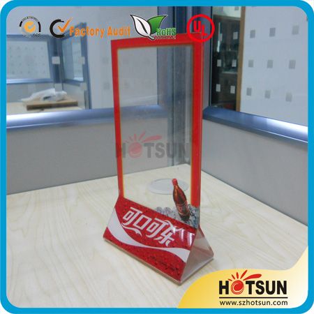 PMMA Menu Stand with Insert Paper