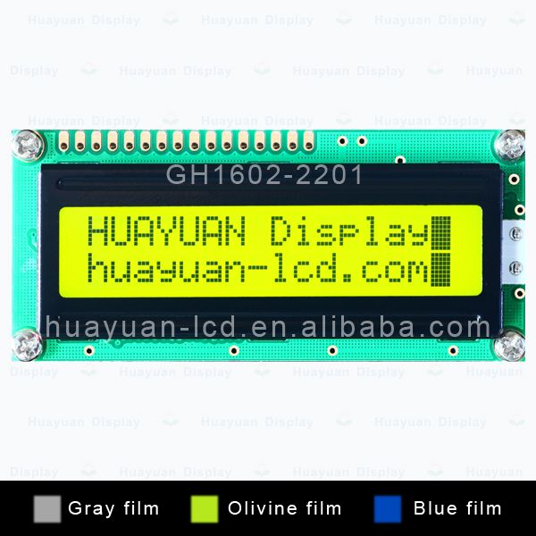 LCD 16x2 blue character display with backlight
