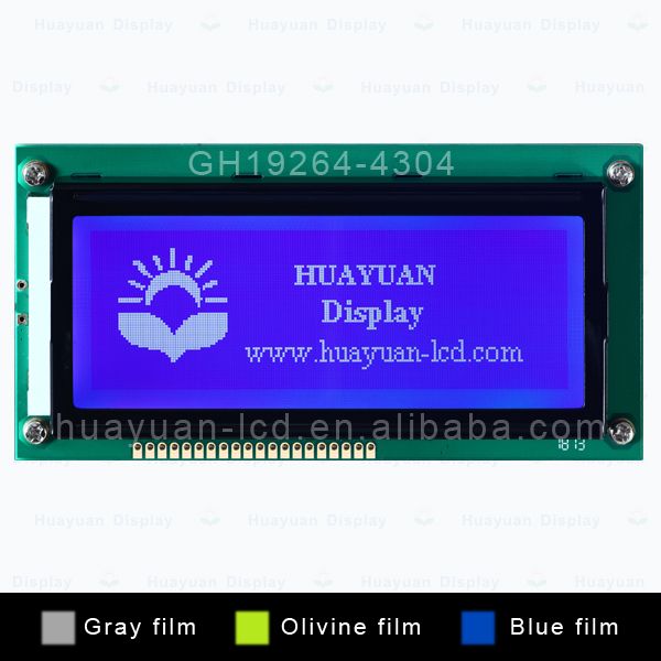 4.3-inch 192x64 dots LCD interface