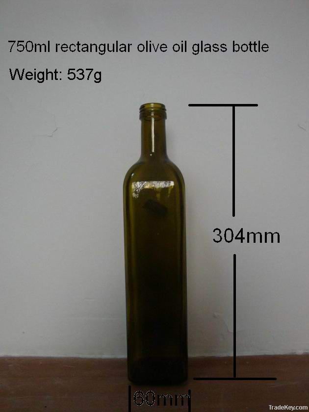 750ml olive oil glass bottle