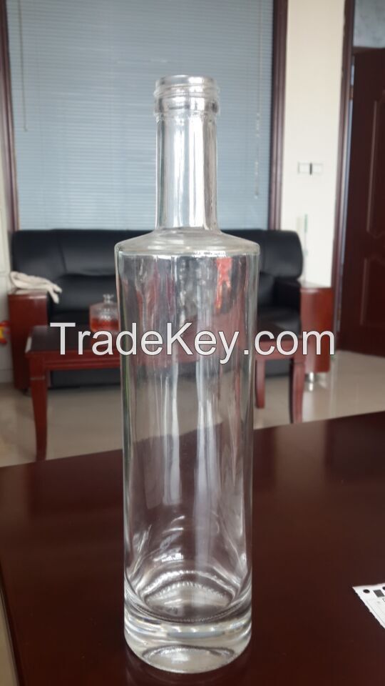 crystal glass 750ml vodka glass bottle