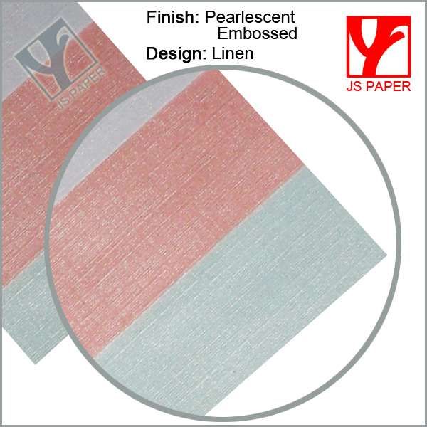 colorful pearlized embossed paper