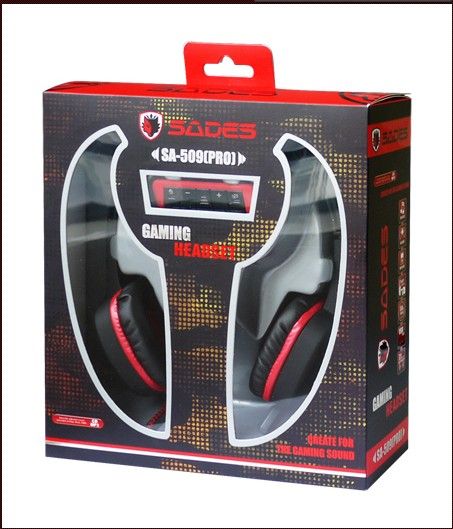 CE/ROHS Mini Gaming Headset SA-904 with 7.1 simulated sound