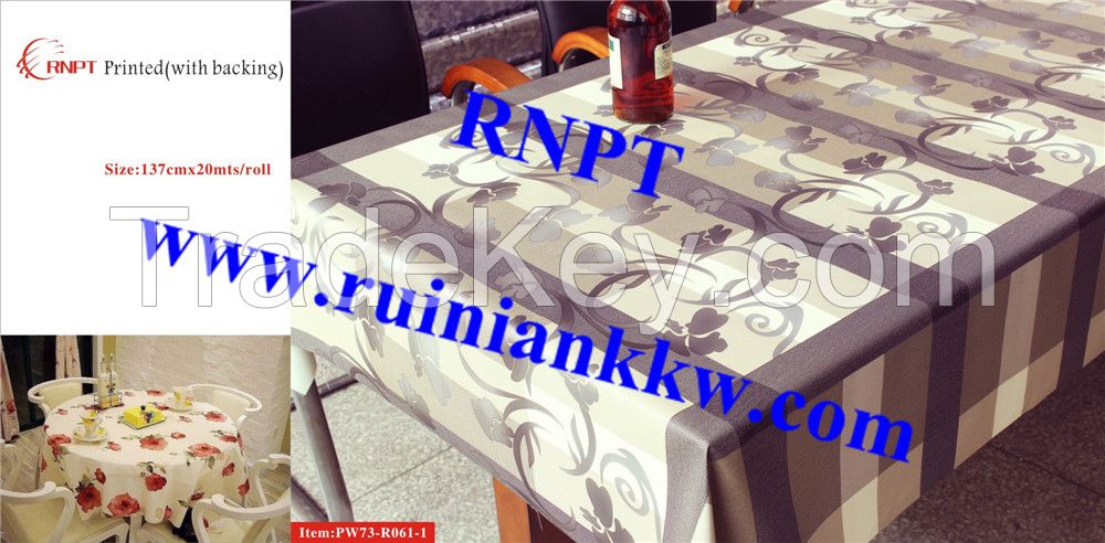 Israel 3D Printed Table Cloth with polyester backing hot sales table cover in UAE, Saudi Arabia , Turkey, Iran , Bahrain, Qatar, Afghanistan etc. Middle East home decoration market