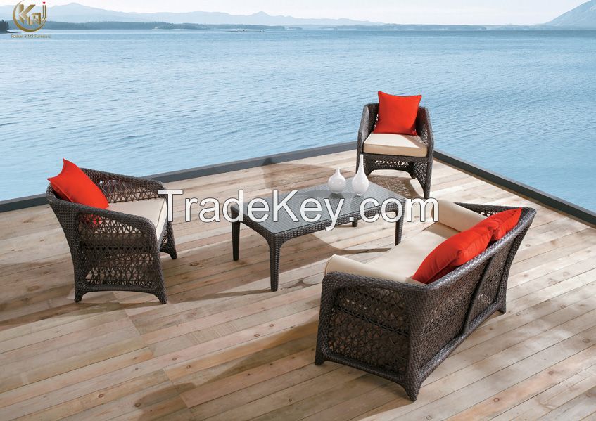 Wicker furniture garden sofa set 