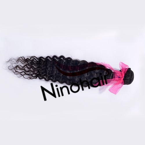 Wholesale - Nino Hair Products Brazilian Virgin Hair Weaving Deep Wave 3 PCS Lot 100G 100% Human Hair Unprocessed Virgin Hair Extension 4A Grade