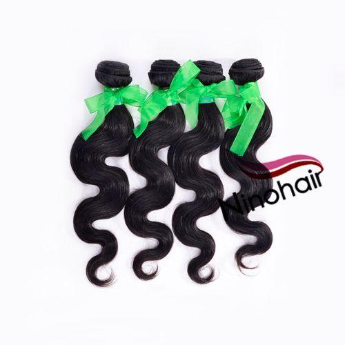 Wholesale - 100% Virgin 5A Brazilian Body Wave Hair Weave Mix length 3pcs/Lot 100g/pc Unprocessed Natural Human Remy Hair Full Head Queen Hair Products