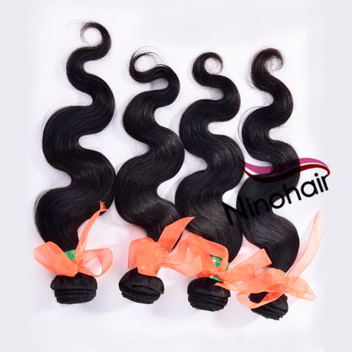 Wholesale - Peruvian Virgin Body Wave Hair Double Weft 5A Grade 3pcs/Lot Mix Length 12"-30" Thick & Healthy Ends 100% Natural Human Unprocessed Hair