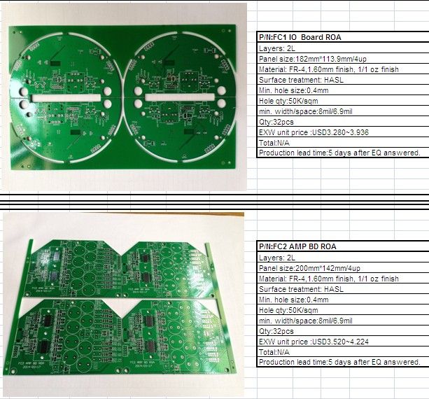 PCB: I/O board and amplifier board