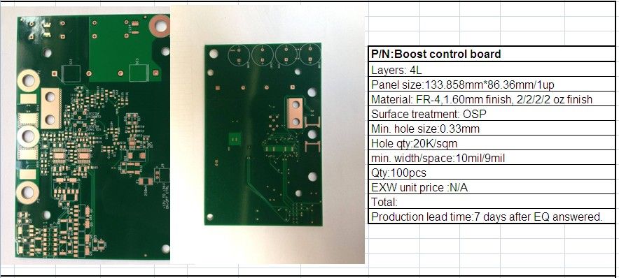 boost control board China PCB manufacture