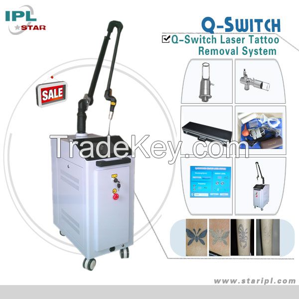 Q switched Nd YAG laser machine for sale/ laser tattoo removal machine