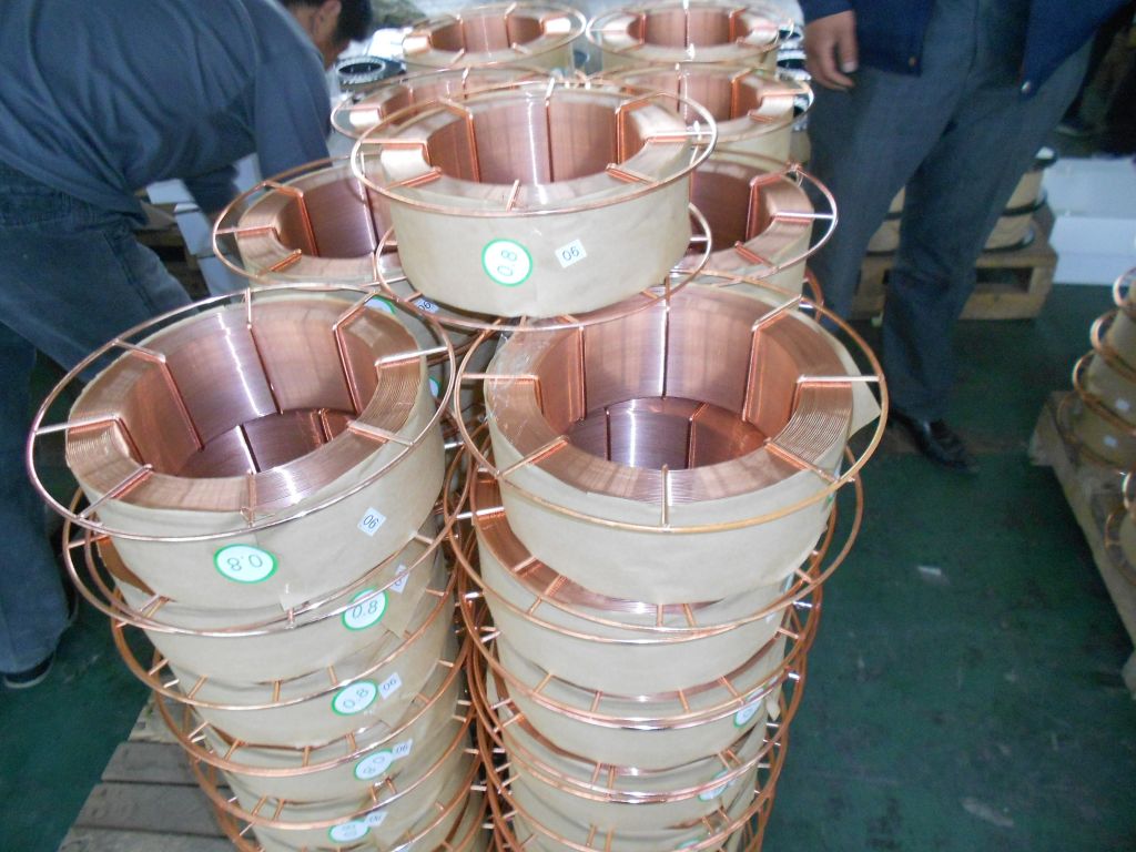 Copper Coated CO2 gas shielded welding wire