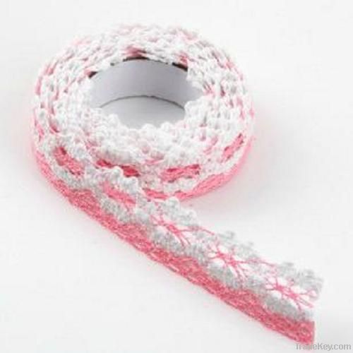 Colorful fabric lace tape for DIY and decoration