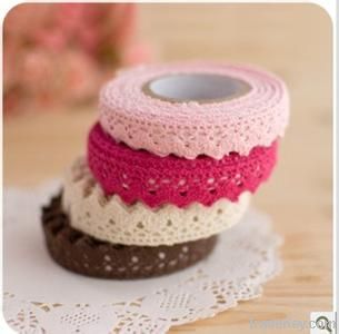 Fabric lace decorative tape for DIY and gift packing