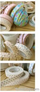 2013 hot sale fabric lace decorative tape for DIY and gift packing