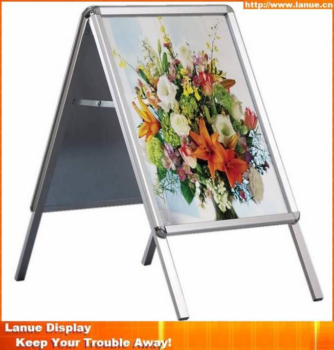 Folding double sided a frame, poster board stand, pavement sign