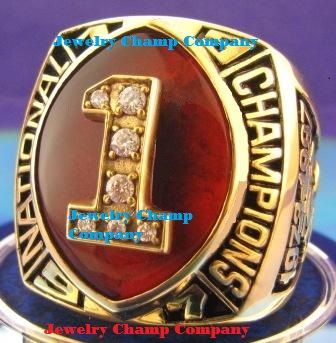 1997 Nebraska Huskers Championship Ring