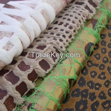 polyester sofa fabric with bronzing pattern