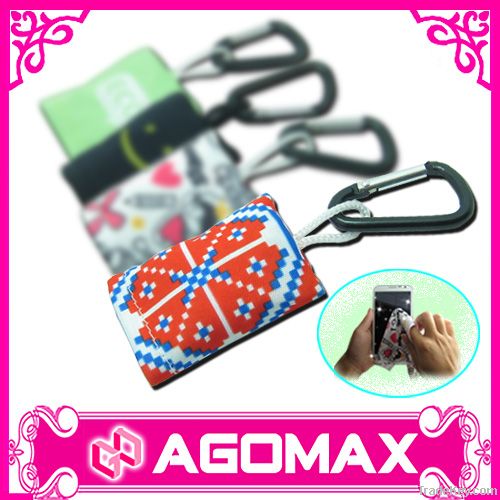 Microfiber Cleaning Cloth Keychain For Mobile Phone