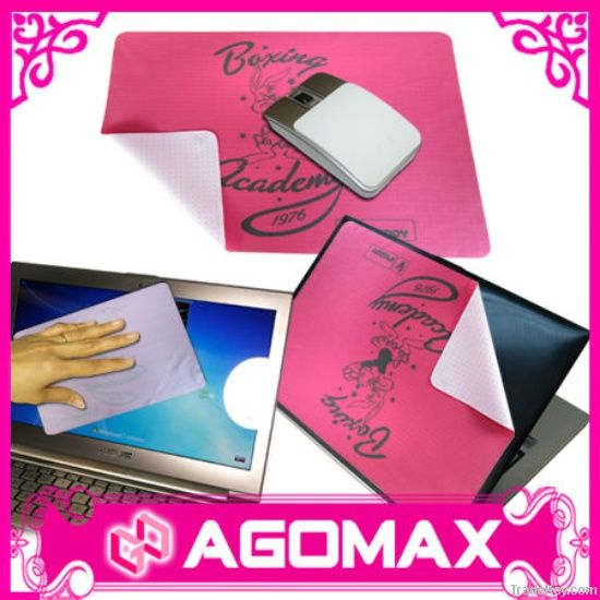 Mouse Mat Cleaning Cloth (Microfiber Mouse Mat with Non-Slip dots on b