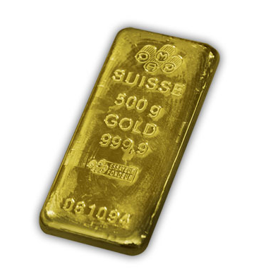 500g Pamp Suisse 999.9 Gold Bar
