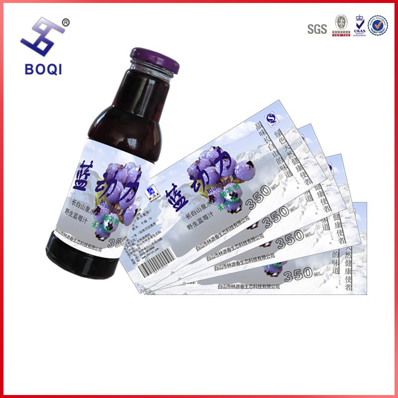 customized size chemical bottle label with color printing