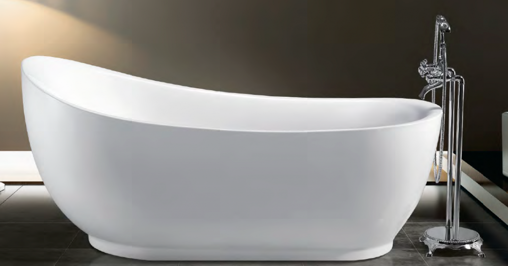 Simple Acrylic bathtub SPA tub freestanding