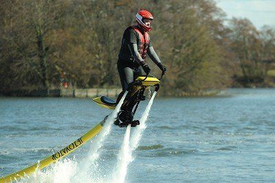 Jetovator, water powered stunt bike