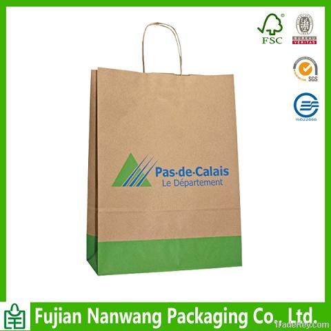 kraft paper bag with twisted handle