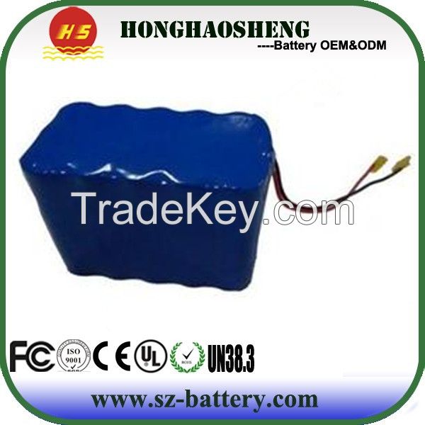 12v 10ah 3s5p rechargeable 18650 li-ion battery pack