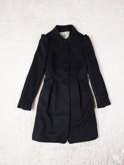 ladies' Horn button wool coat factory direct sell ODM/OEM service 