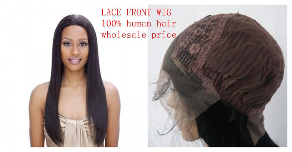 Lace Front Wigs 100% Indian Remy Human Hair  straight hair bodywave deep wave  #1 1b 2 4