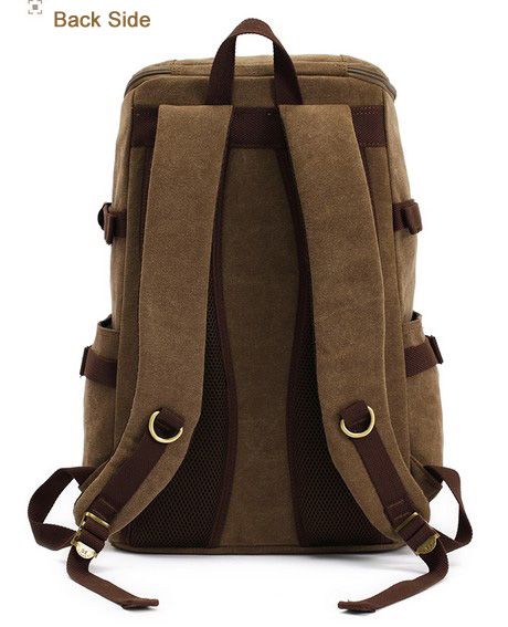 Canvas laptop backpack bag supplier