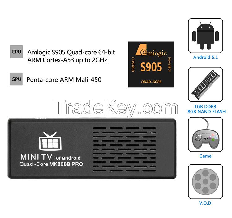 MK808B Pro 4K Smart TV Dongle