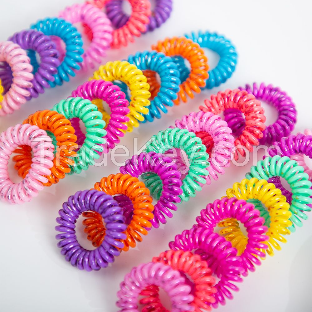 Durable Using hair band elastic hair spirals