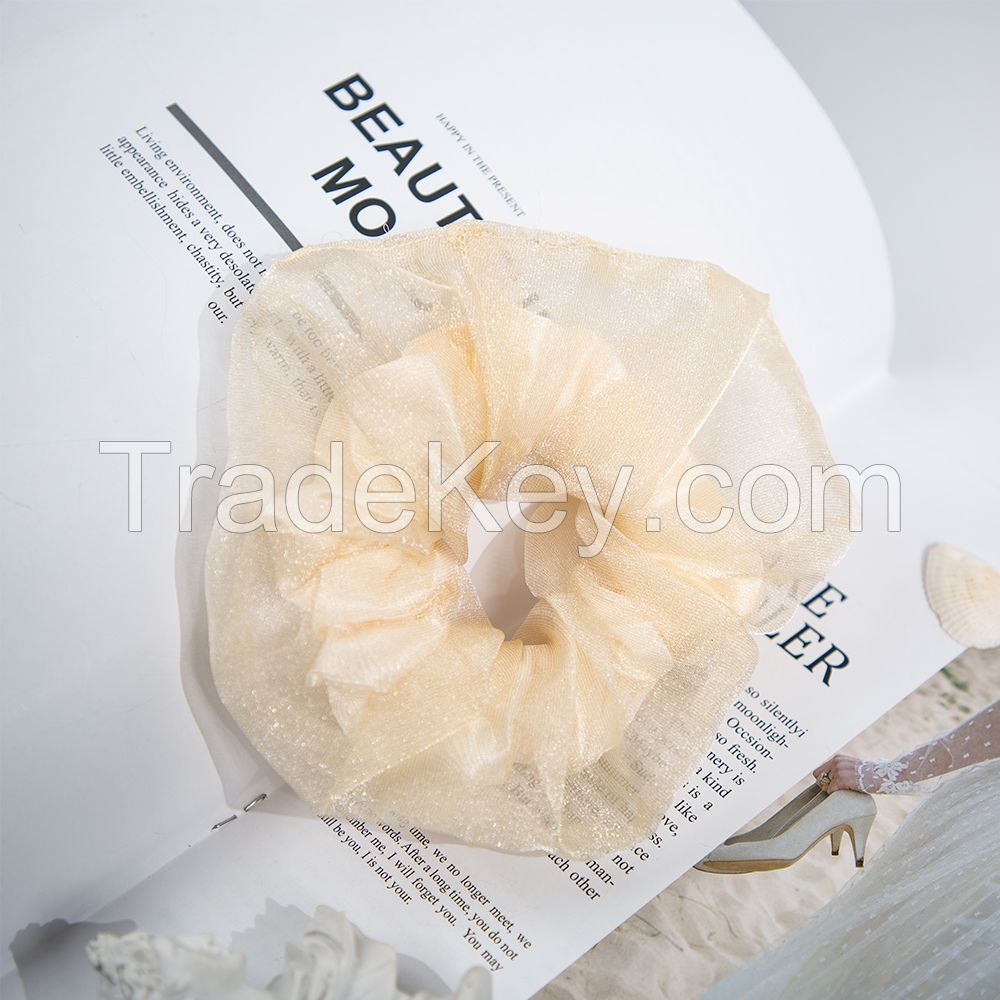 Thin Transparent Organza Hair Accessories Elastic Hair Bands