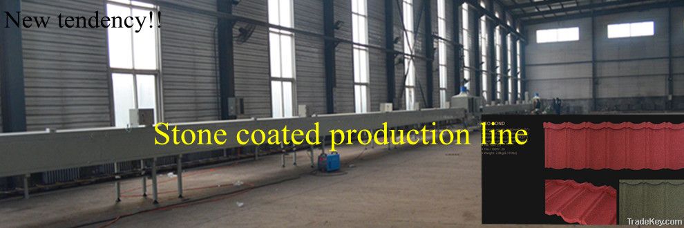 stone coated roof tile production line