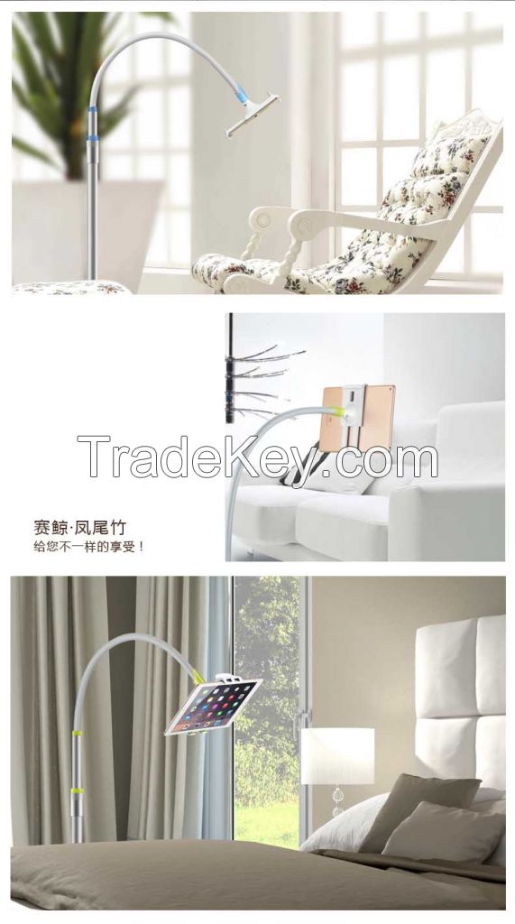 Flexible Lazy Extend Tablet Holder Floor Stand Compatible 4inch to 10.6inch
