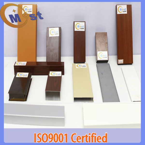 house design Wood grain aluminum square tube ceiling tiles