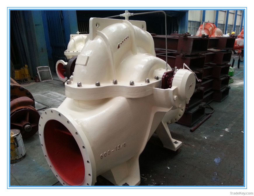 Double suction single stage split type centrifugal pump