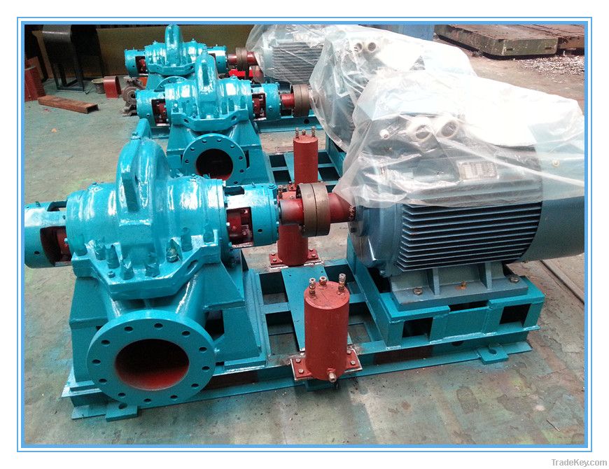 High flow electric motor split cae centrifugal pump