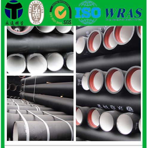 black round seamless ductile iron pipe  iso2531 en545 bs 6920