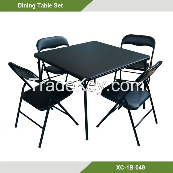 Home furniture-Folding table set/ 5 pcs Dining table and chairs XC-1B-049