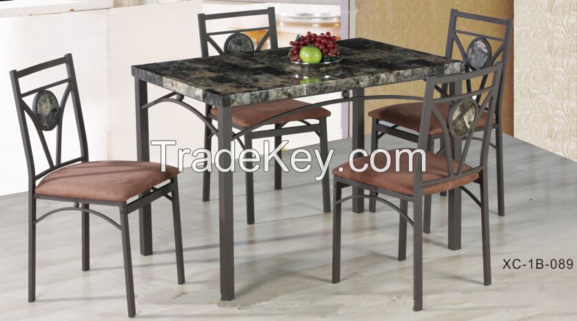 cheap heavy-duty furniture dining table and 4 chairs